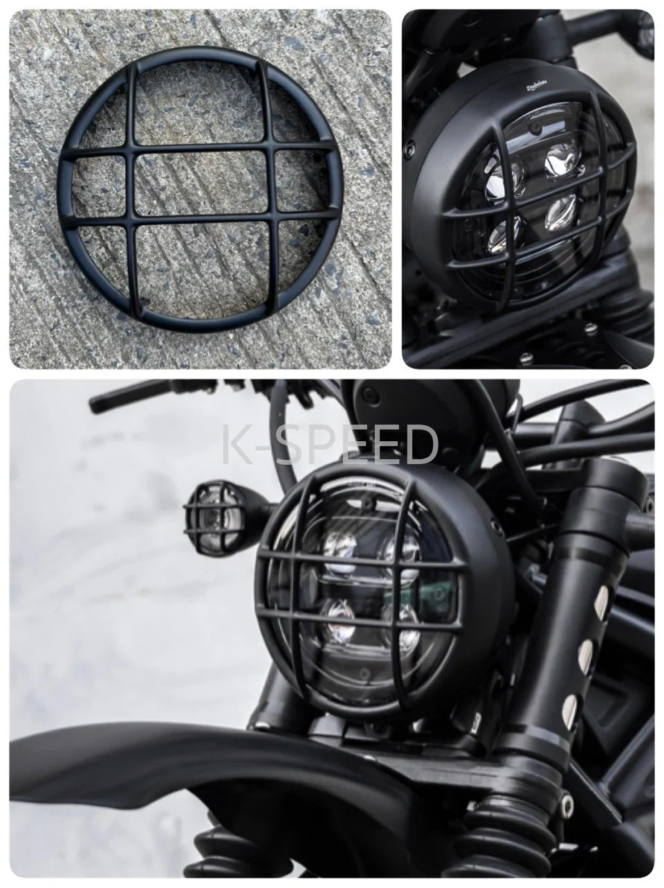 K-SPEED CL08 HEADLIGHT COVER FOR HONDA CL250, 300 & 500