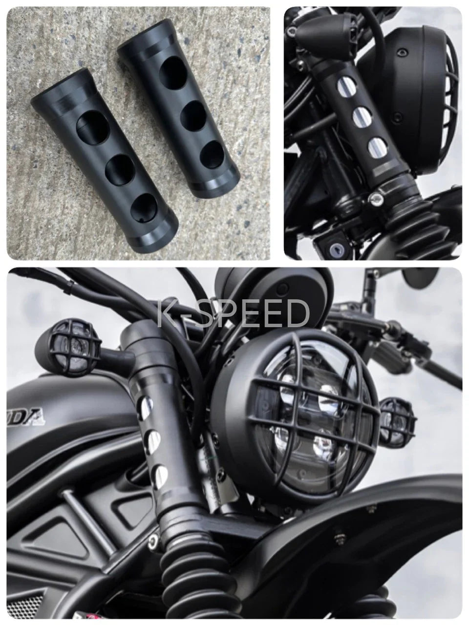 K-SPEED CL15 FRONT FORK COVER FOR HONDA CL250, 300 & 500